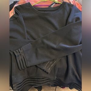 Xersion black log sleeve with see through detailing